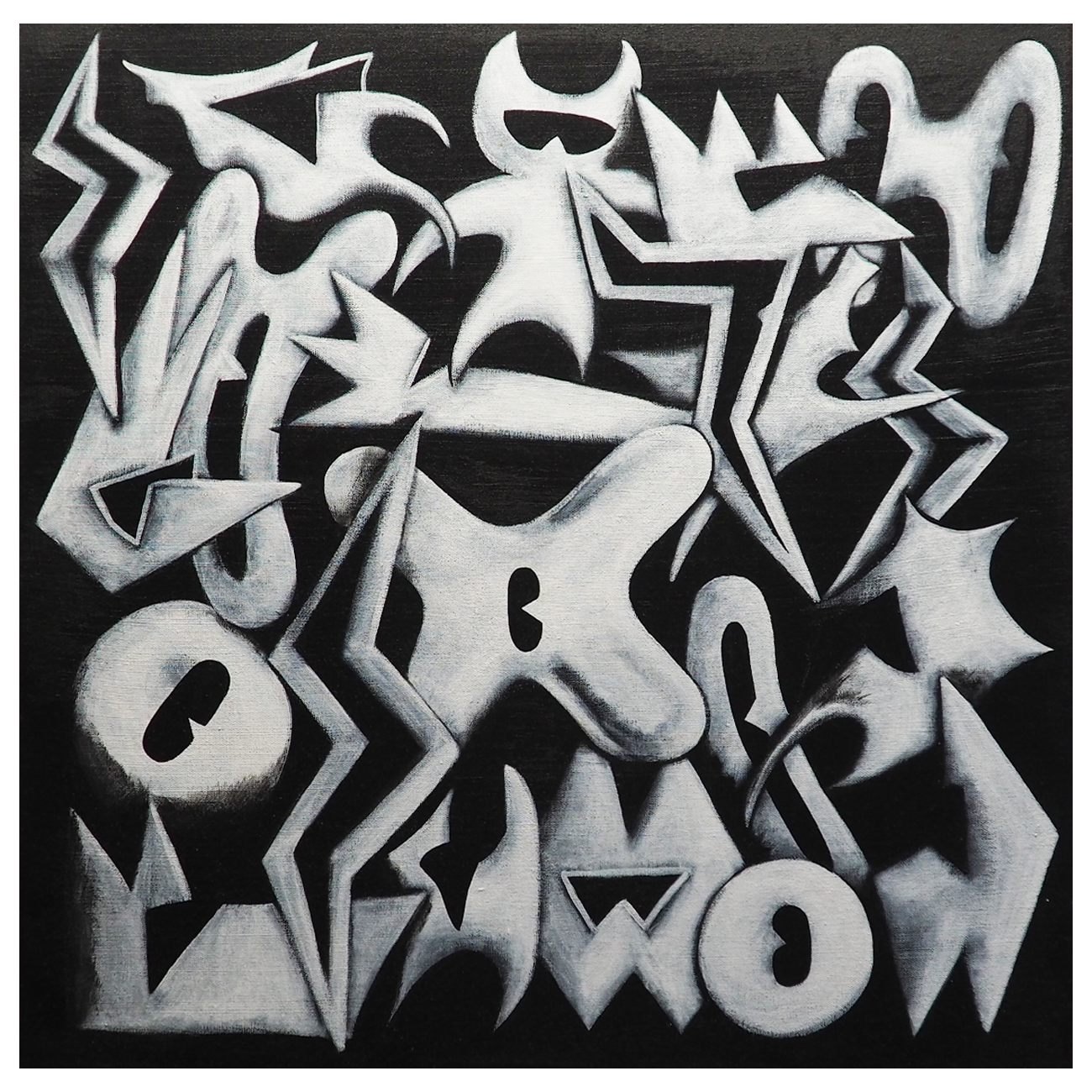 BLANK FACES by Carlo Valentino, Acrylic on Canvas